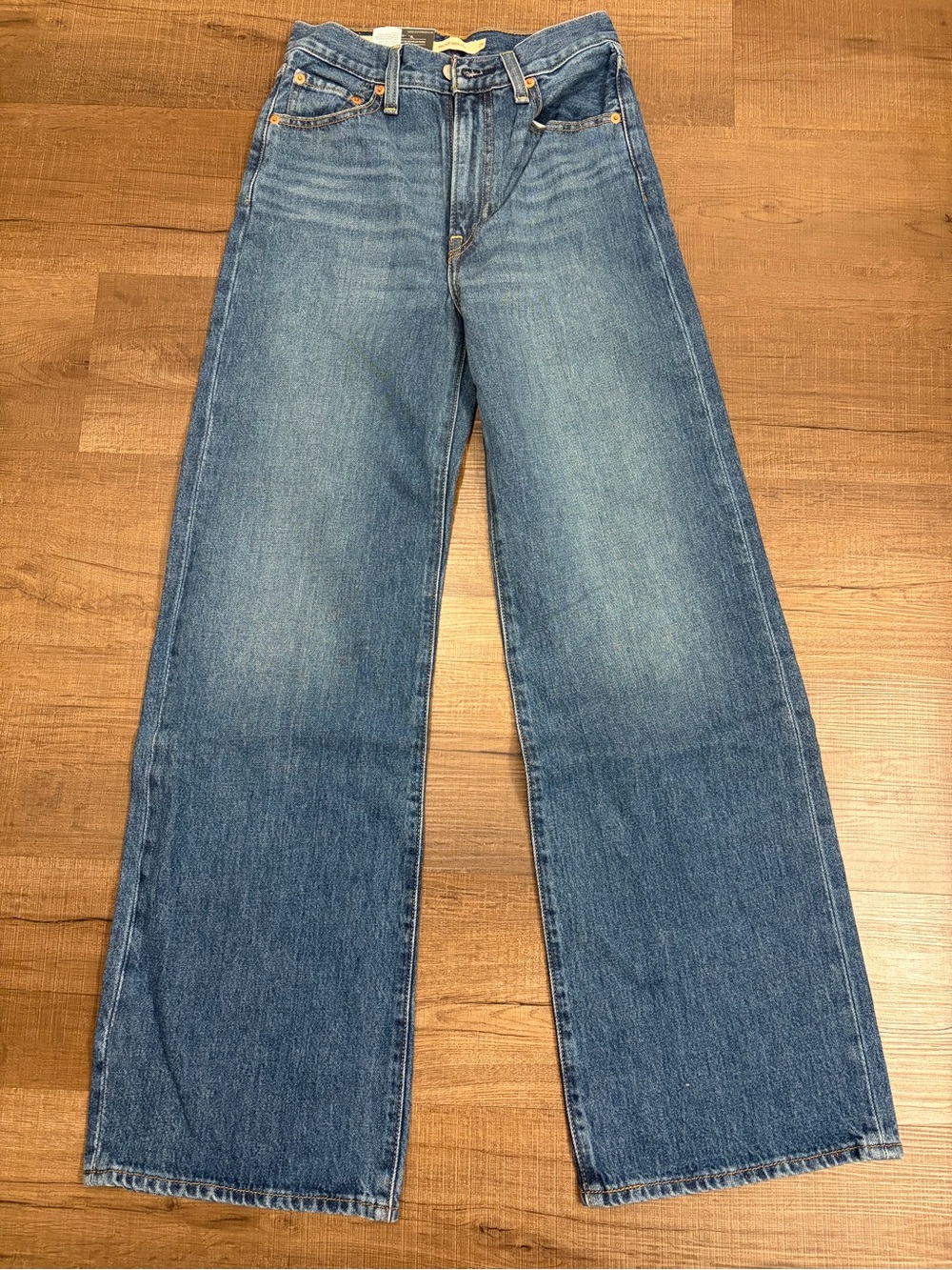 Levi's Wide-Leg Blue Denim Jeans - High Rise